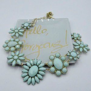 BOGO Mint Jeweled Statement Necklace